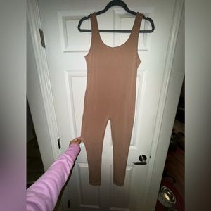 Tan Jumpsuit